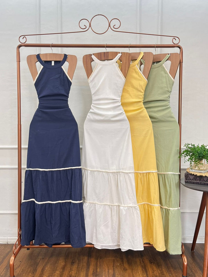 Vestido Longo Detalhe Corda 990161 (3B)