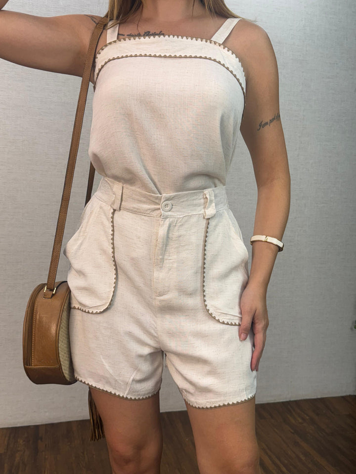 Conj. Blusa e Short Linho 1196 (5K)