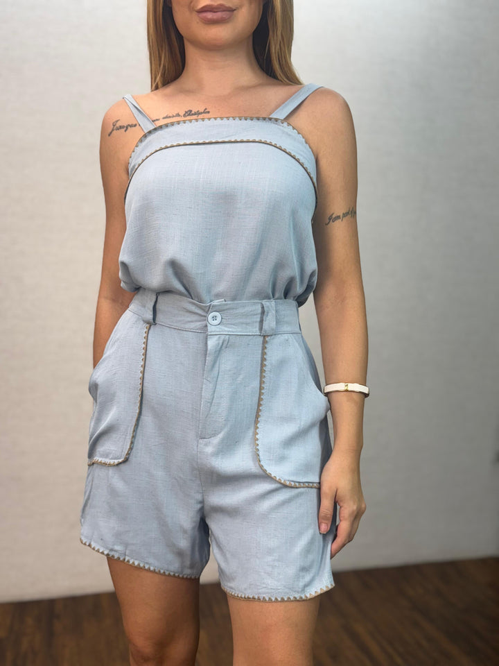 Conj. Blusa e Short Linho 1196 (5K)
