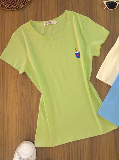 T-Shirt Estampada Basic 1373.   (2F)