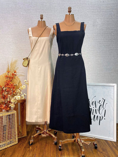Vestido Alça Decote Quadrado 24854. (3/H)
