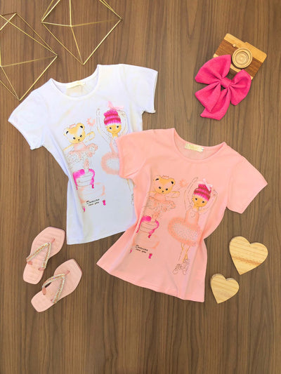 Blusa Infantil Estampa Balé R90