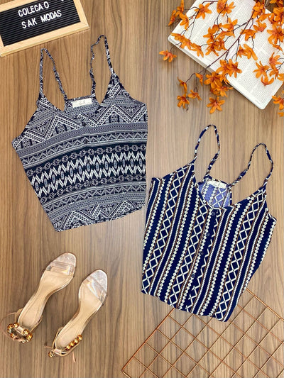 Cropped Alcinha Estampado 185/1 (1/F)