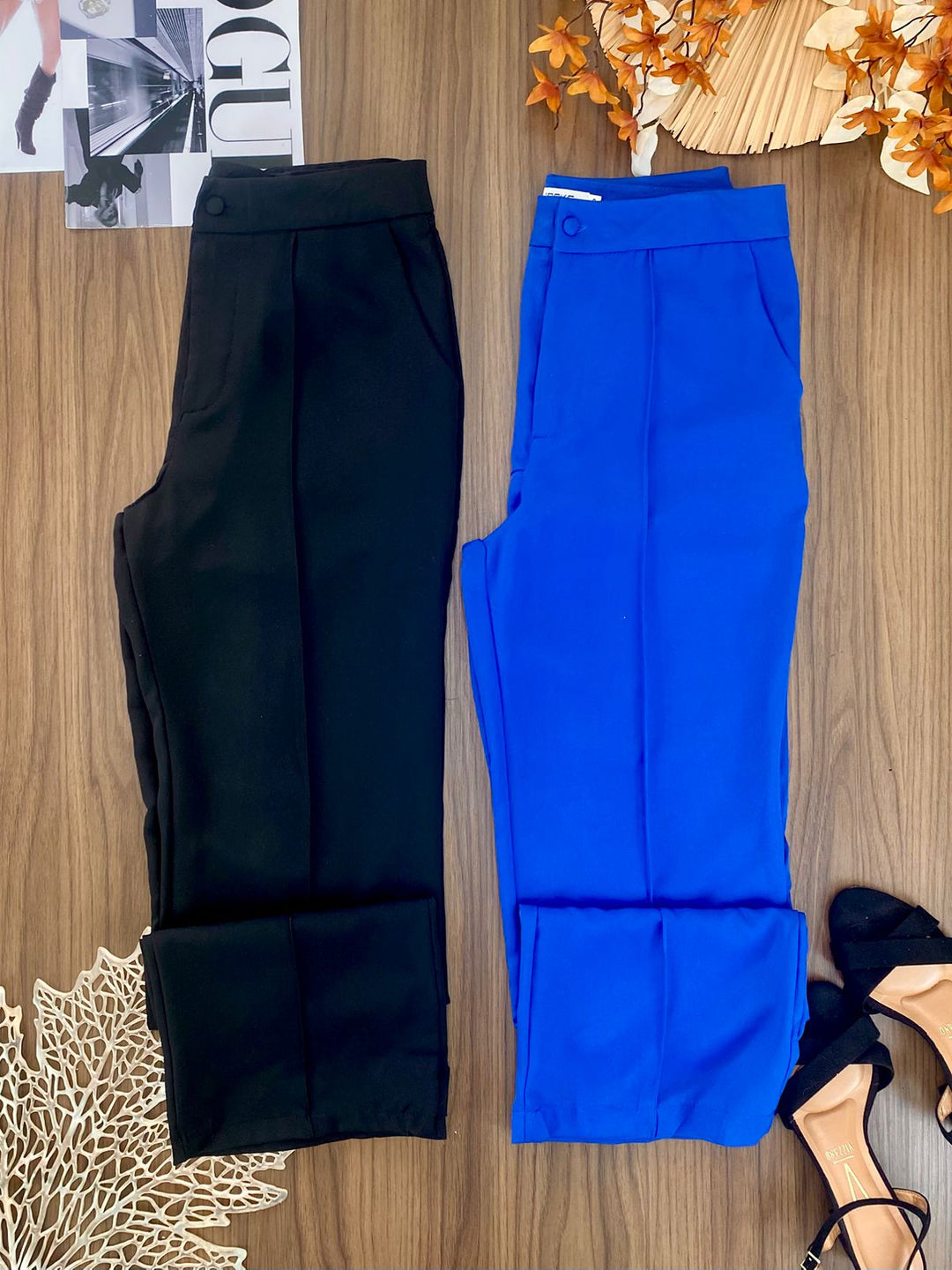 Conj. Cropped Babadinho e Calça Wide Leg 0756