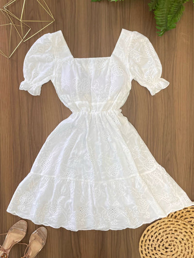 Vestido Lese Manga Princesa 0958.   4A