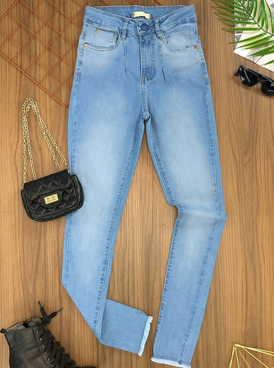 Calça Jeans Skinny Detalhe Nervura 6904/1001 (JE/A )